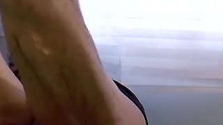 Hot German blonde takes a ride on huge dick