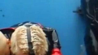 Latex dress babe pissing dominating