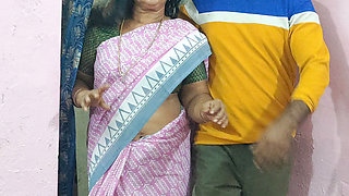 Real Homemade Visiting Son in Law Hardcore Session with Beautiful Hot Desi Mother in Law
