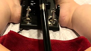 A little solo action with the fucking machine this morning