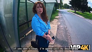 Vip4k. babe flashed her pierced Natural Tits and then it happened...