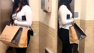 Ebony tranny Brii jerks her black boner in solo masturbation