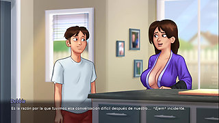 Hot kisses that end in lust with my stepmom