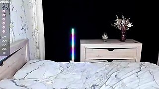 Blonde tight pussy babe solo toy fun in glamour masturbation