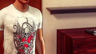 Awam 2 Sofia Real Fuck Edition - Ellie Masturbates to Sam Fucking Sofia on the Kitchen Counter