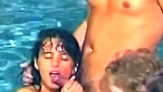 Pool Golden Shower Gangbang - Mature Slut Drenched Everywhere