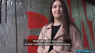 Public agent - college art schoolgirl with Natural Tits dares to have porno outside for first time