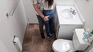 Petite teen fucked hard in school toilet - Ohseehere