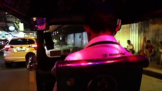 Tiny Filipina blonde MILF amateur picked up for sex on video