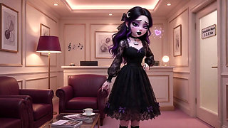 Luna's Sensual First Checkup Gothic Beauty Awakens in Her Doctor's Caring Hands (AI generated)