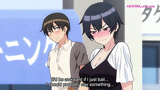 Adam Gets Trapped Naked With College Girl's Fat Ass Begging to Be Fucked - HENTAI Uncensored (ENG Subtitles)