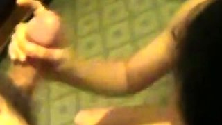 Filipina Amateur Gives a Quick Blowjob and Handjob