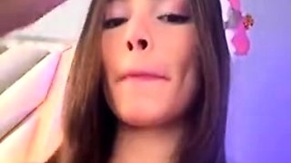 Shy brunette homemade amateur webcam teen