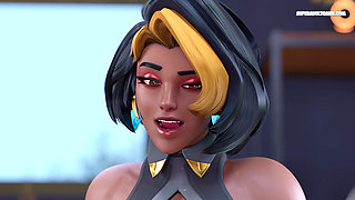 Hot Ebony Girl Fucking Young White Dick For The First Time - 3D Animation