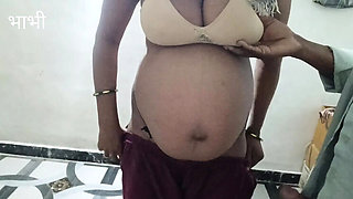 Desi Bhabhi Pregnant Face Fuck and Massage with Devar in Indian Village