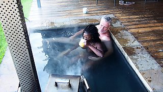 Into The Morning Glow - Ebony Petite Hotwife  gets fucked