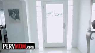 Pervmom - slender milf nurtures hot stud by grabbing his fat knob and lets him glide it inwards her