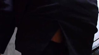 A kinky picked up euro amateur outdoor upskirt in hd