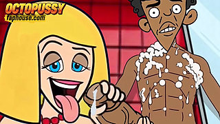 Stepmom Gets a Load of Cum in Her Mouth Right in the Shower