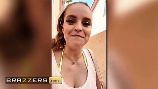 Brazzers - spunky Codi Vore pushes her luck during a brave outdoor content shoot