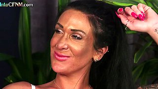 CFNM classy HJ British ladies wank lucky cock in group