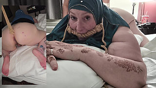 Hijabi Cripple Bum BDSM From Both Angles