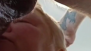 I Fuck My Neighbor in the Mouth in the Kitchen and Cum