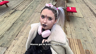 Flexible Alt E-girl Sucks for Energy Beverage and Takes Deep Anal Creampie in Insane Positions