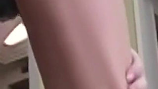 Skinny Brunette Spreads Dripping Pussy Wide Open