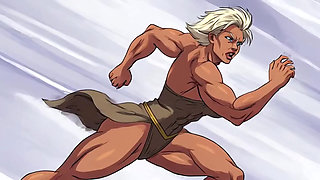 Ai Athletic Women in Cartoon Scenes